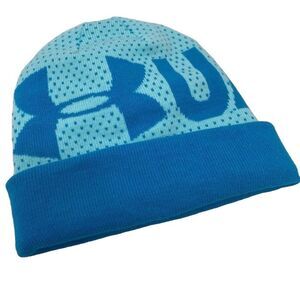 Toddler Child Turquoise Blue Under Armour Logo Beanie Turquoise